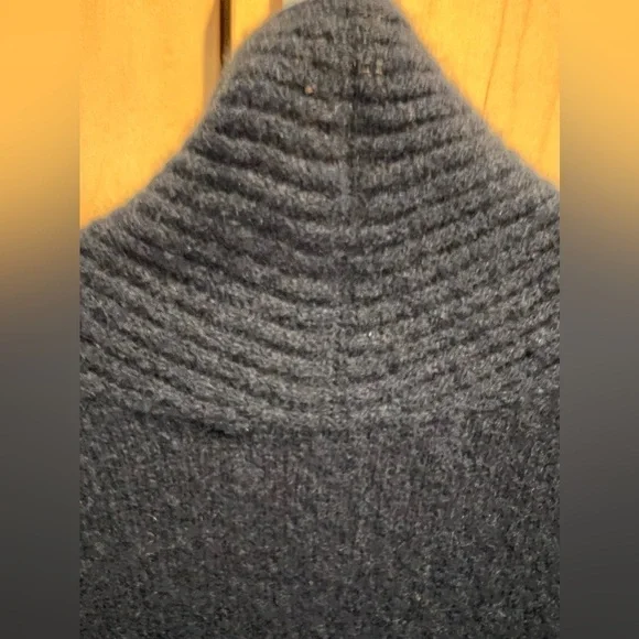 Tommy Bahama Womens Cashmere Knit Sweater Coat Size L Blue Open Front - Picture 8 of 8